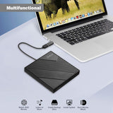 Rodzon External CD Drive Type C USB 3.0 Portable CD DVD +/-RW Drive Slim DVD/CD ROM Rewriter Burner Writer Compatible with PC Windows  OS