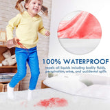 ZAMAT Premium 100% Waterproof Mattress Protector, Breathable & Noiseless Mattress Pad Cover, Fitted 14"-18" Deep, Vinyl Free, Hypoallergenic (Twin)