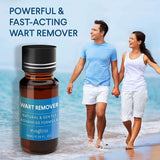 Evagloss Wart Remover Liquid - Maximum Strength- Painlessly Removes Common and Plantar Warts- BONUS Cotton Swabs