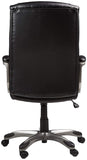 AmazonBasics High-Back Executive Swivel Office Computer Desk Chair - Black with Pewter Finish