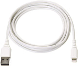 AmazonBasics Lightning to USB A Cable, MFi Certified iPhone Charger, White, 6 Foot, 2 Pack