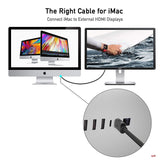 USB C to HDMI Cable(4K@60Hz), uni USB Type-C to HDMI Cable [Thunderbolt 3 Compatible] for MacBook Pro 2019/2018/2017-Grey (6ft)