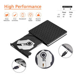 External DVD Drive, Amicool USB 3.0 Type-C CD DVD +/-RW Optical Drive USB C Burner Slim CD/DVD ROM Rewriter Writer Reader Portable for PC