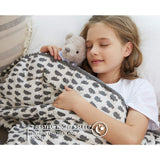 YnM Cotton Duvet Cover for Weighted Blankets (36''x48'') -Penguin Print