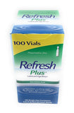 Allergan Refresh Plus Lubricant Eye Drops Single-Use Vials 1 Pack (100 ct)