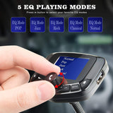 ZEEPORTE Bluetooth FM Transmitter for Car, 1.8" Color Screen Wireless Bluetooth FM Radio Adapter QC3.0 Qucik Charger with EQ Mode, 3 USB Ports