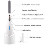 RENPHO Rechargeable Hand Held Deep Tissue Massager for Muscles,Back, Foot, Neck, Shoulder, Leg, Calf Pain Relief - Cordless Electric Percussion-White
