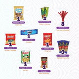 Sweet Choice (40 Count) Ultimate Sampler Mixed Bars, Cookies, Chips, Candy Snacks Box