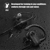 LETSCOM Bluetooth Headphones IPX7 Waterproof, Wireless Sport Earphones, Hifi Bass Stereo Sweatproof Earbuds W/Mic, Noise Cancelling Headset