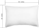 AmazonBasics Down Alternative Bed Pillows for Stomach and Back Sleepers - 2-Pack, Soft Density, Standard