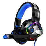 ZIUMIER Gaming Headset PS4 Headset, Xbox One Headset with Noise Canceling Mic and Rgb Light, PC Headset w/ Stereo Surround Sound, Over-Ear Headphones