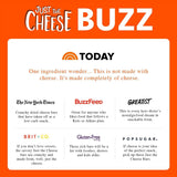 Just The Cheese Bars, Crunchy Baked Low Carb Snack Bars - 100% Natural Cheese. High Protein and Gluten Free, Aged Cheddar, Pack of 12