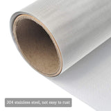 TIMESETL 304 Stainless Steel Woven Wire 120 Mesh - 12"X40" Filter Screen Sheet Filtration Cloth