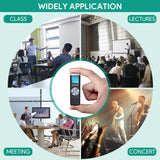 32GB Digital Voice Recorder,TENSAFEE Dictaphone Sound Activated Recorder, Portable Rechargeable HD Audio Recorder