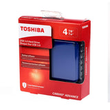Toshiba Canvio Advance 4TB Portable External Hard Drive USB 3.0, Blue (HDTC940XL3CA)