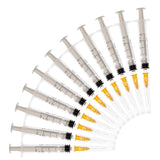 50Pack-2ml Syringes with 23G Needles,Disposable Sterile Syringe with Needle Plastic Syringe