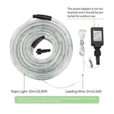 33ft 240 LED Rope Light, Waterproof, Connectable, Low Voltage, Warm White