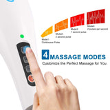 RENPHO Rechargeable Hand Held Deep Tissue Massager for Muscles,Back, Foot, Neck, Shoulder, Leg, Calf Pain Relief - Cordless Electric Percussion-White