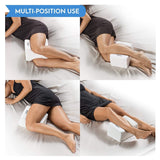 ComfiLife Orthopedic Knee Pillow for Sciatica Relief, Back Pain, Leg Pain, Pregnancy, Hip and Joint Pain - Memory Foam Wedge Contour