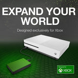 Seagate Game Drive for Xbox 2TB External Hard Drive Portable HDD – Designed for Xbox One Green (STEA2000403)