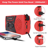 [2019 Upgraded Version] RegeMoudal Emergency Solar Hand Crank Radio, NOAA Weather Radio