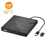 Rodzon External CD Drive Type C USB 3.0 Portable CD DVD +/-RW Drive Slim DVD/CD ROM Rewriter Burner Writer Compatible with PC Windows  OS