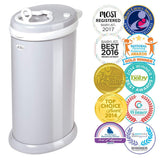 Ubbi Steel Odor Locking, No Special Bag Required Money Saving, Awards-Winning, Modern Design Registry Must-Have Diaper Pail, Gray