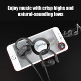 LETSCOM Bluetooth Headphones IPX7 Waterproof, Wireless Sport Earphones, Hifi Bass Stereo Sweatproof Earbuds W/Mic, Noise Cancelling Headset