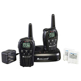 Midland - LXT500VP3, 22 Channel FRS Two-Way Radio with Channel Scan - Up to 24 Mile Range Walkie Talkie, Silent Operation (Pair Pack) (Black)