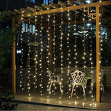 300 LED Window Curtain String Light Wedding Party Home Garden Decorations