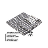 YnM Cotton Duvet Cover for Weighted Blankets (36''x48'') -Penguin Print