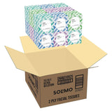 Amazon Brand - Facial Tissues with Lotion, 75 Tissues per Box (18 Cube Boxes)