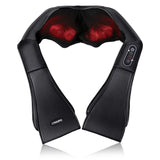 Naipo Shiatsu Back and Neck Massager with Heat Deep Kneading Massage for Neck, Back, Shoulder, Foot and Legs, Use at Home, Car, Office