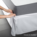 Zinus SmartBase Easy On/Easy Off Bed Skirt for 18 Inch Premium SmartBase Mattress Foundation, Twin