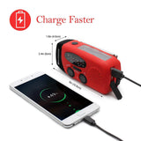 [Upgraded Version] RunningSnail Emergency Hand Crank Self Powered AM/FM NOAA Solar Weather Radio