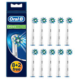 10 Braun Oral-B Cross Action Replacement Toothbrush Heads by Oral-B
