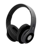 iJoy Matte Finish Premium Rechargeable Wireless Headphones Bluetooth Over Ear Headphones Foldable Headset with Mic (Stealth)