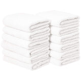 AmazonBasics Cotton Hand Towels - Pack of 12, White