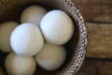 Wool Dryer Balls by Smart Sheep 6-Pack, XL Premium Reusable Natural Fabric Softener