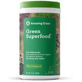 Amazing Grass Green Superfood: Organic Wheat Grass and 7 Super Greens Powder, 2 servings of Fruits & Veggies per scoop, Original Flavor