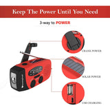 [Upgraded Version] RunningSnail Emergency Hand Crank Self Powered AM/FM NOAA Solar Weather Radio
