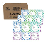 Amazon Brand - Facial Tissues with Lotion, 75 Tissues per Box (18 Cube Boxes)