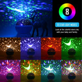 Kids Star Night Light, 360-Degree Rotating Star Projector, Desk Lamp 4 LEDs 8 Colors Changing with USB Cable, Best for Children Baby Bedroom