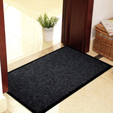 2-Pack Indoor Outdoor Mat for Home, Office, RV, and More, Black Door Mats, 17 by 29.5-inch, black