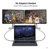 USB C to HDMI Cable(4K@60Hz), uni USB Type-C to HDMI Cable [Thunderbolt 3 Compatible] for MacBook Pro 2019/2018/2017-Grey (6ft)