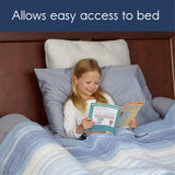 [1-Pack Toddler Bed Rail Bumper | Bed Bumpers for Toddlers | Kids Foam Safety Guard for Bed - Side Rail with Waterproof Cover