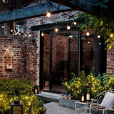 49FT Outdoor String Lights Commercial Grade Weatherproof Yard Lights, 11W Incandescent Bulbs