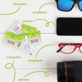 Eyeglass Cleaner Lens Wipes - 400 Pre-Moistened Cleaning Cloths - Glasses Cleaner Wipe Safely Cleans Eye Glasses, Sunglasses, Screens