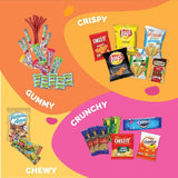 Sweet Choice (40 Count) Ultimate Sampler Mixed Bars, Cookies, Chips, Candy Snacks Box