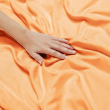 Nestl Bedding Duvet Cover 2 Piece Set – Ultra Soft Double Brushed Microfiber Hotel Collection – 1 Pillow Sham, Light Orange - Twin (Single) 68"x90"
